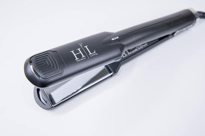 Plancha de cabello HL Horacio Lares Keratin 470F-W negra 1.75"